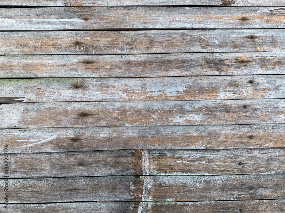 Obraz premium Weathered rustic wooden wall texture background 