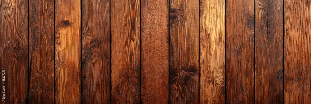 Naklejka premium Dark brown wooden planks (1)