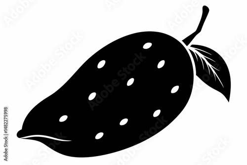 sweet potato silhouette line art vector illustration with a white background
