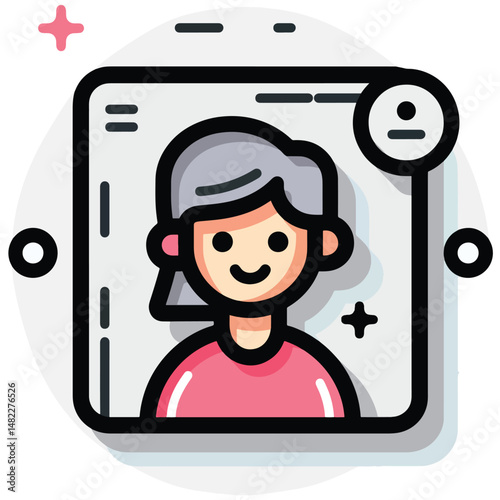 2D request web icon in line style  Icons, Flat lay Icon
