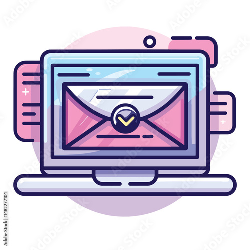 2D request web icon in line style  Icons, Flat lay Icon