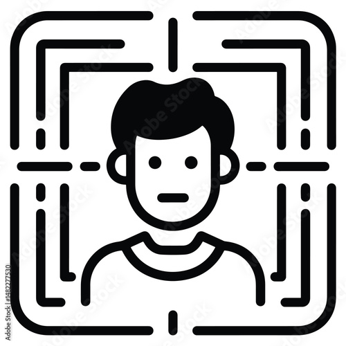2D request web icon in line style  Icons, Flat lay Icon