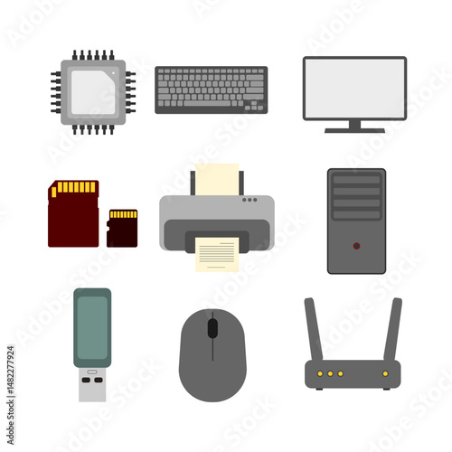 set of computer icons