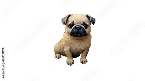 Charming and Playful Pug Portrait Capturing the Heartwarming Essence of Dogs in Everyday Life