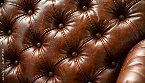 brown leather upholstery