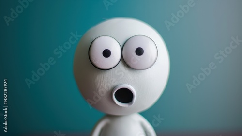 Stick Figure Surprised: A stick figure with an open mouth and wide eyes, expressing astonishment and surprise at something unexpected that has just occurred.
