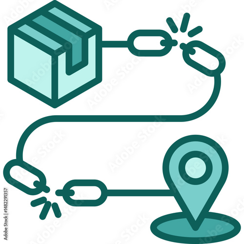 Supply Chain Disruptions solid icon
