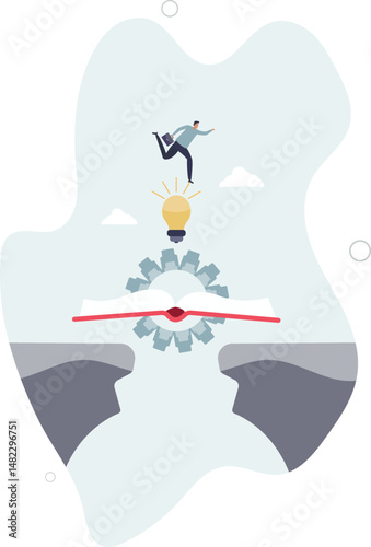 Bridging the gap with business knowledge and education.Career problem overcome using self development and growth., character life .