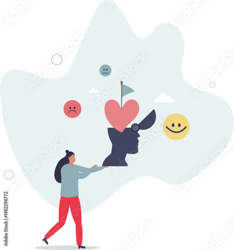 Emotional intelligence as ability to understand feelings.Face expression and mood changes recognition and fair psychological judgment . character life .
