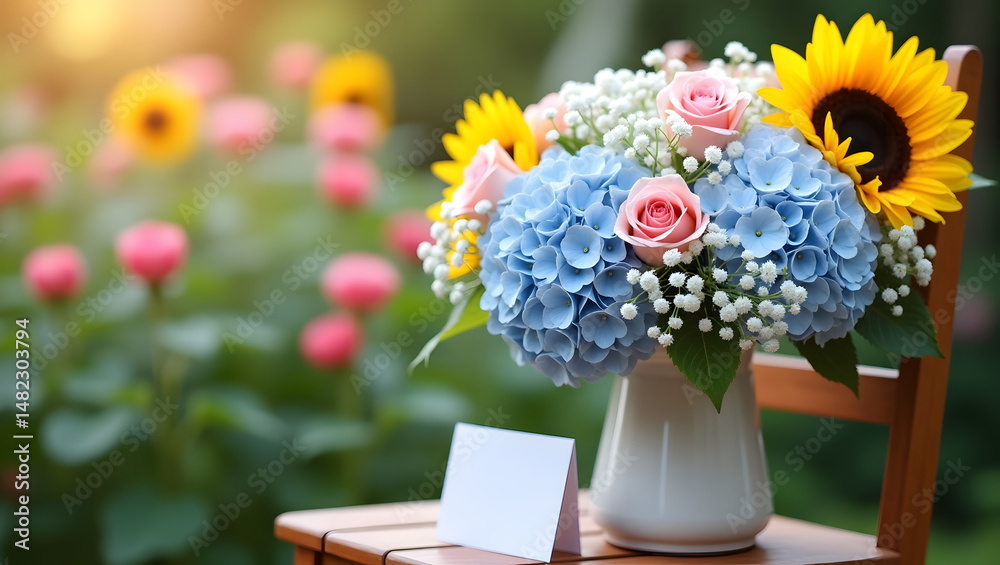 Obraz premium bouquet of flowers for greeting card