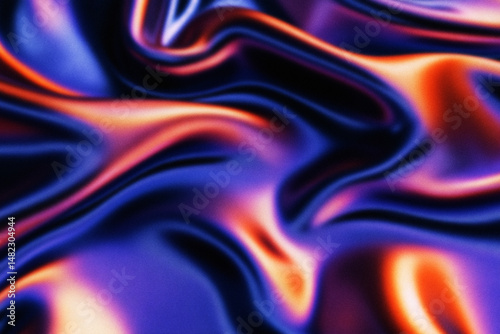 Abstract Liquid Waves: Captivating liquid abstract with a dynamic blend of colors, evoking a sense of fluid motion and modern artistry. The vivid shades blend and interact.