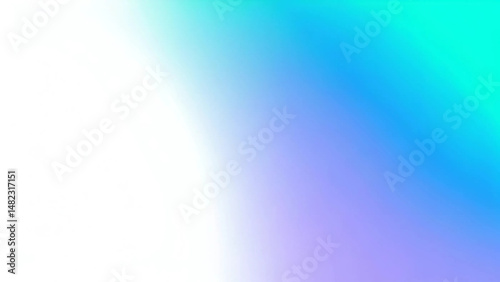 Abstract gradient background featuring white blue purple and green color palette for modern design elements