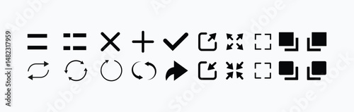 user interface icon set collection.