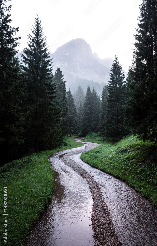 Fototapeta premium road in the mountains