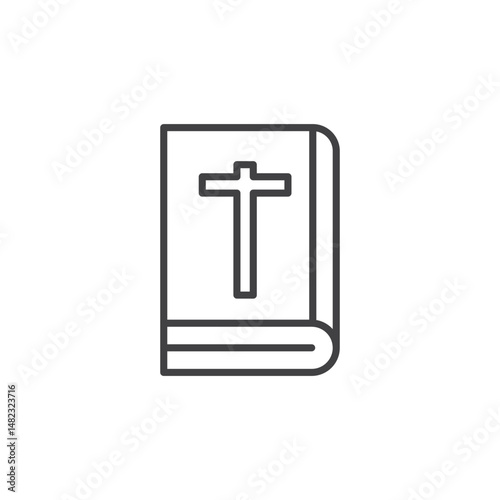 Bible vector Icon in trendy flat style isolated on white background