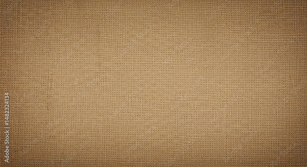 Fototapeta premium Textured brown fabric background with natural fibers for design use