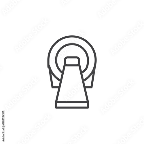 Tomography vector Icon in trendy flat style isolated on white background