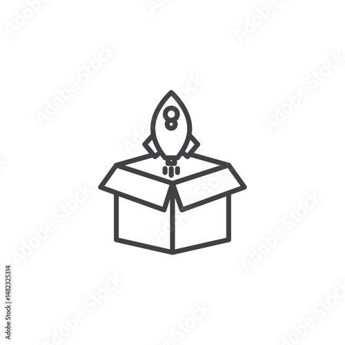 Product release vector Icon in trendy flat style isolated on white background