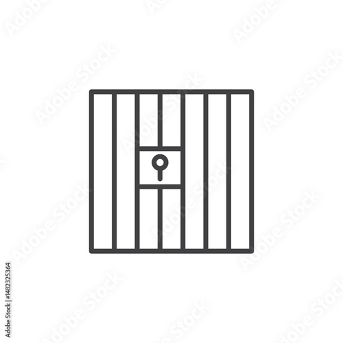 Prison vector Icon in trendy flat style isolated on white background