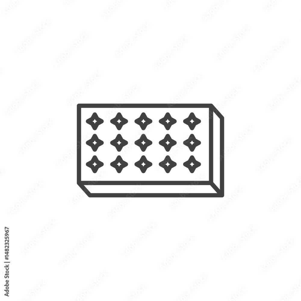 Mattress vector Icon in trendy flat style isolated on white background Mattress vector Icon in trendy flat style isolated on white background