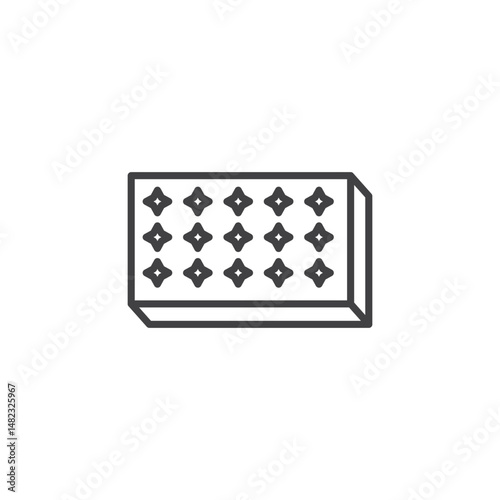 Mattress vector Icon in trendy flat style isolated on white background