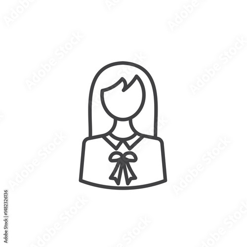 Lawyer vector Icon in trendy flat style isolated on white background