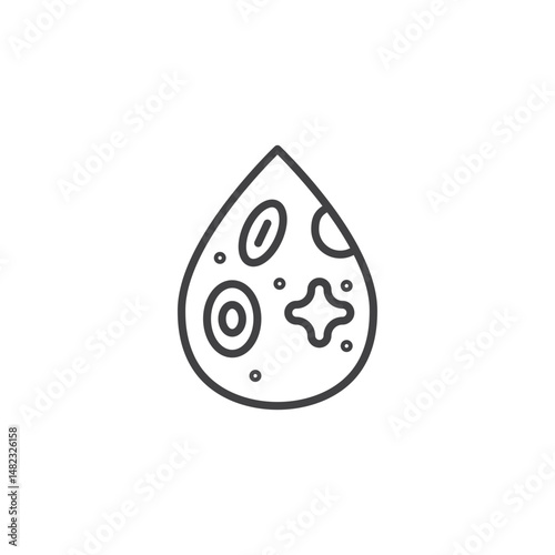 Leukemia vector Icon in trendy flat style isolated on white background