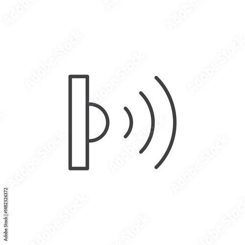 Infrared vector Icon in trendy flat style isolated on white background