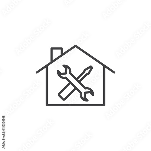 Home repair vector Icon in trendy flat style isolated on white background