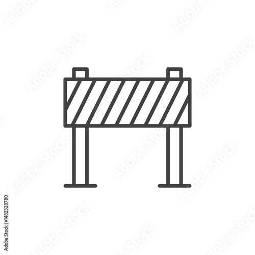 Barrier vector Icon in trendy flat style isolated on white background