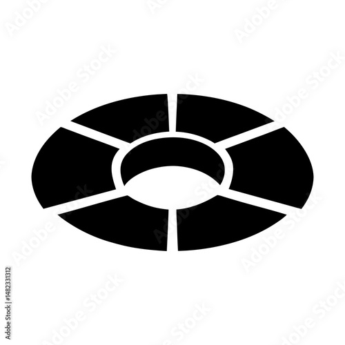 donut chart ratio icon
