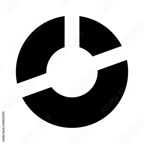 donut chart metric icon

