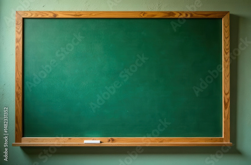 green school board close up. background mockup for end of year, exams, back to school, holidays