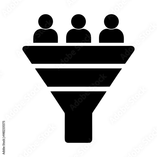 funnel chart pipeline icon
