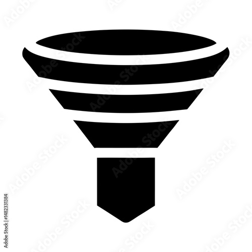 funnel chart conversion icon
