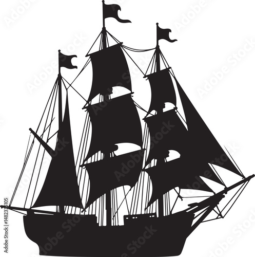 Ship Silhouette Vector | Nautical Vessel Clipart"

"Sailing Ship Illustration | Sea Travel SVG Design"

"Cargo Ship Silhouette | Marine Transport Vector"

"Pirate Ship Vector Art | Ocean Adventure Cli