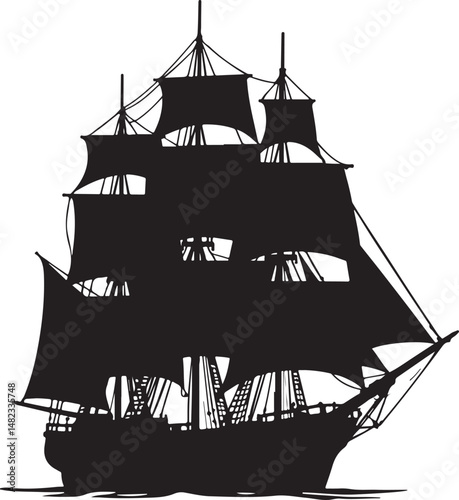 Ship Silhouette Vector | Nautical Vessel Clipart"

"Sailing Ship Illustration | Sea Travel SVG Design"

"Cargo Ship Silhouette | Marine Transport Vector"

"Pirate Ship Vector Art | Ocean Adventure Cli