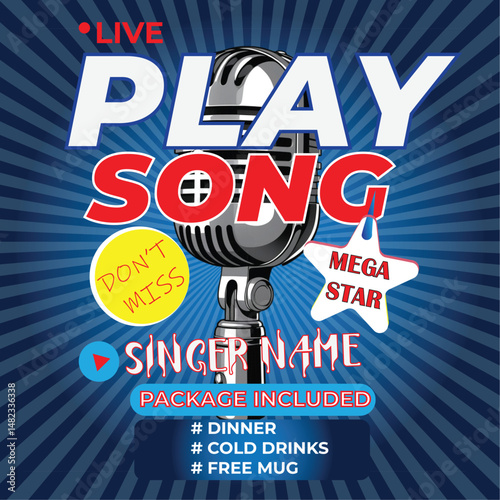 Party Social Media Post For Concert