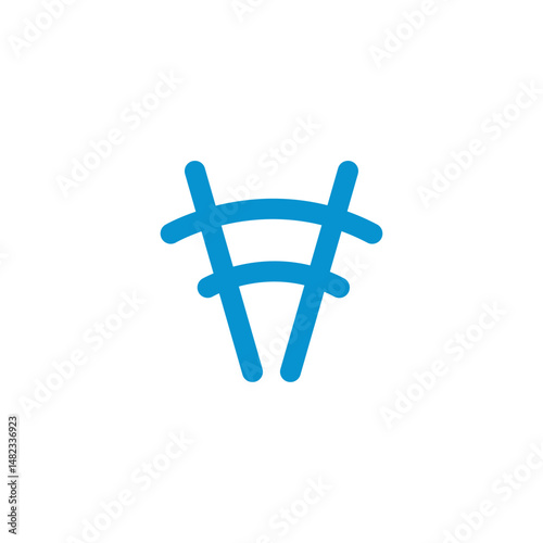 Modern hashtag social network logo design