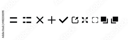 user interface icon set collection.