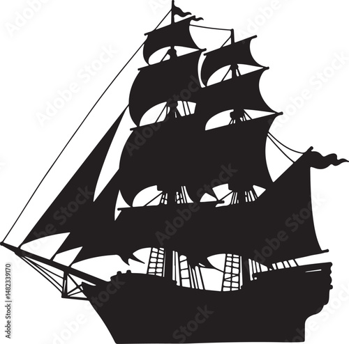 Ship Silhouette Vector | Nautical Vessel Clipart"

"Sailing Ship Illustration | Sea Travel SVG Design"

"Cargo Ship Silhouette | Marine Transport Vector"

"Pirate Ship Vector Art | Ocean Adventure Cli