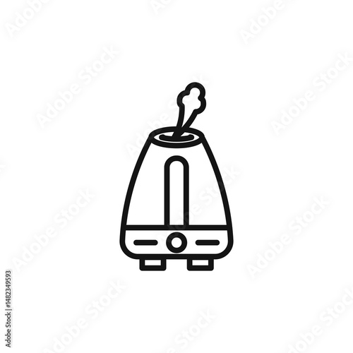 humidifier icon on white background. Editable stroke.