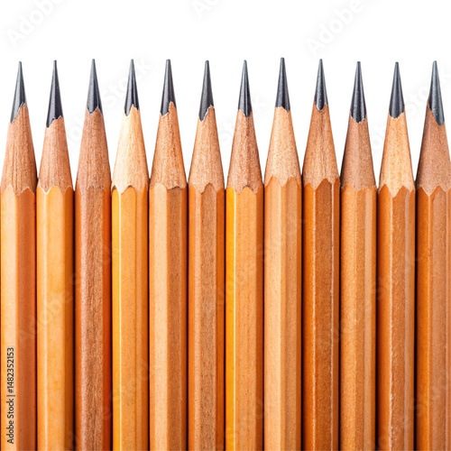 Wallpaper Mural Set of sharpened pencils arranged in row Torontodigital.ca