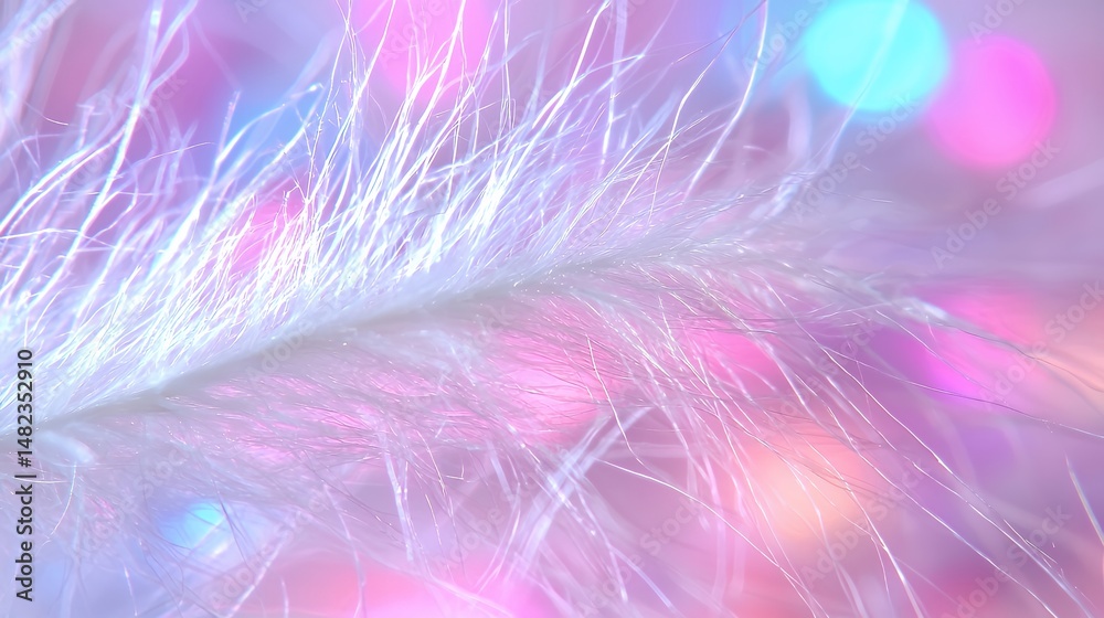 White Feather Detail Abstract White Feather Detail Abstract