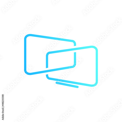 Modern Accelerated Computer Vector Art, logo modern computer 