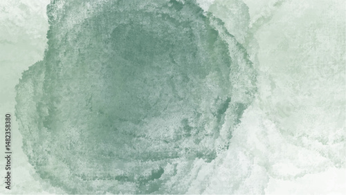 Green watercolor background with copyspace for your design. vector.