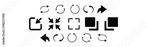 user interface icon set collection.
