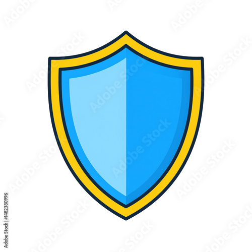 Blue and Yellow Shield Icon Representing Security Protection Free Download Blue and Yellow Shield Icon Representing Security Protection - GFXLoad