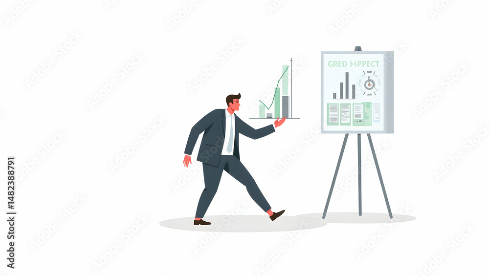 Fototapeta premium Businessman and woman