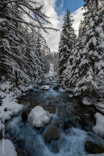 river in winter